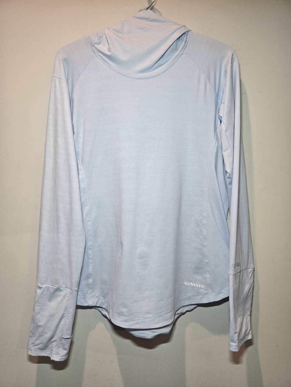 Simms Solarflex Cooling Hoody Women's XL Blue Fishing Performance